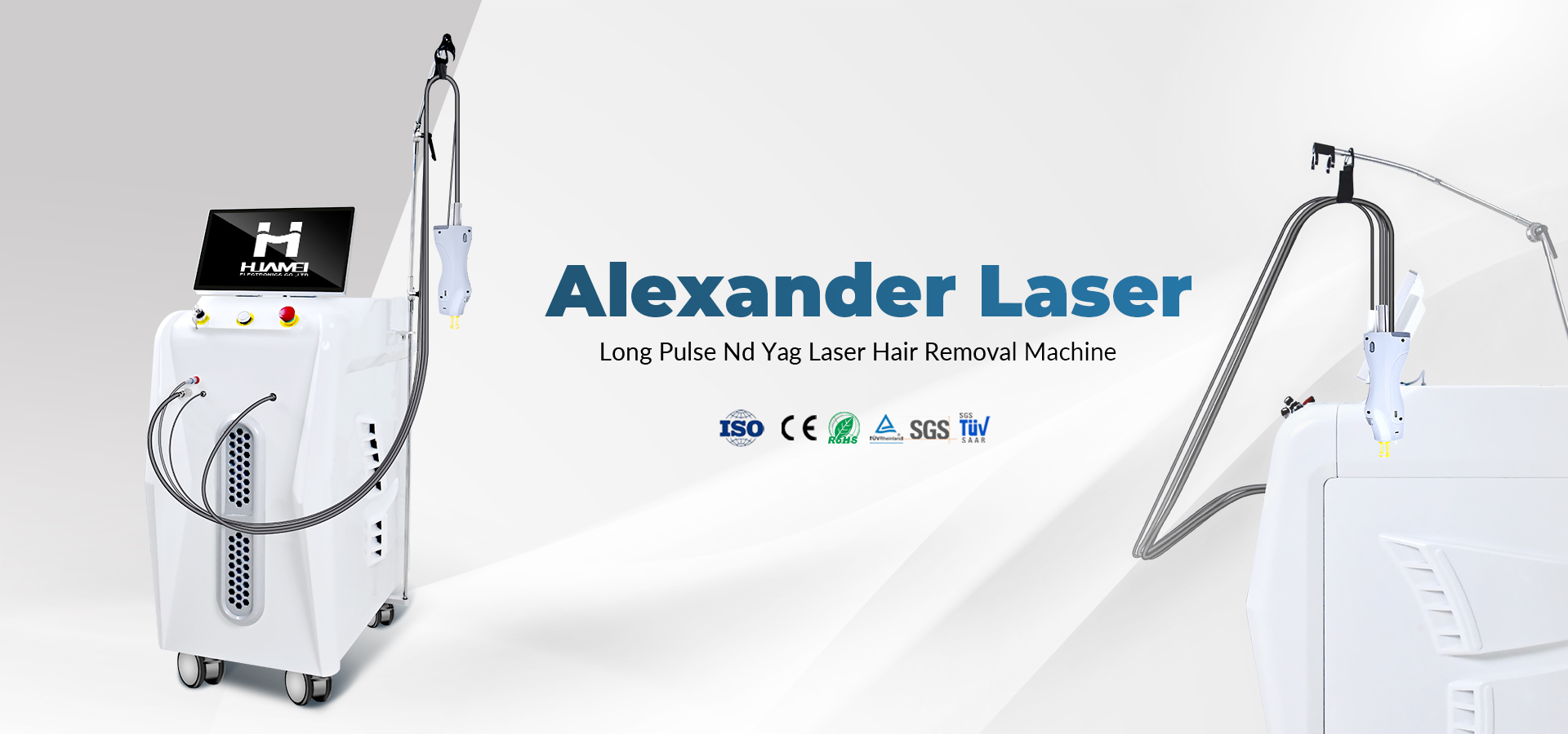 Weifang HM Long Pulse Alexandrite ND:YAG Solid Laser Hair Removal Machine
